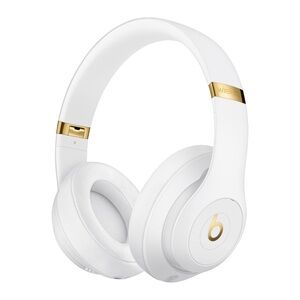 Beats Studio 3 Wireless Over-Ear Headphones, White and Gold